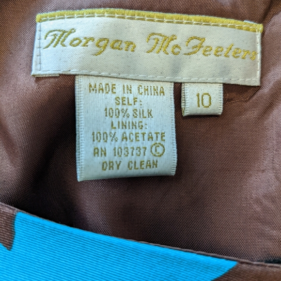 Silk Designer Dress - Size 10 - Picture 4 of 4